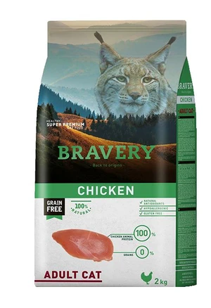 Bravery cat ADULT chicken - 2 x 7kg