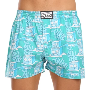 Turquoise men's boxer shorts Styx art Ice cubes