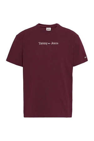 Tommy Jeans T-shirt - TJM CLASSIC LINEAR L red