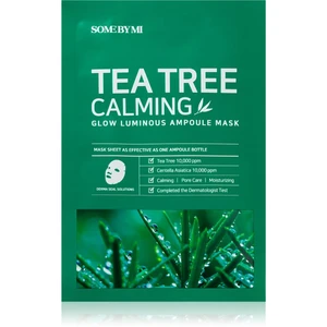 Some By Mi Glow Luminous Tea Tree Calming upokojujúca plátienková maska pre problematickú pleť 25 g