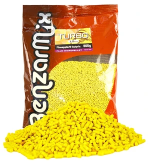 Benzar mix pelety fluo turbo pellet 800 g 1,6 mm - ananas n-butyric