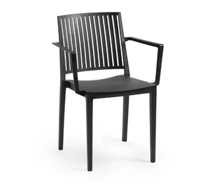 Jedálenská stolička BARS ARMCHAIR Čierna