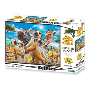 PRIME 3D PUZZLE - Surikata Selfie 48 dílků