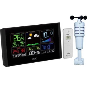 Meteorologická stanica TFA TFA 35.8001.01 VIEW BREEZE čierny Meteorologická stanice s Wi-Fi, dosah 100 m, barevný displej, MAX/MIN hodnoty, bezplatní 