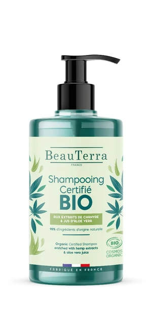 Beauterra Organic Shampoo Aloe &Hemp 750ml