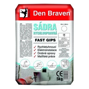 Sadra rýchlo opravná Den Braven Fast Gips 5 kg