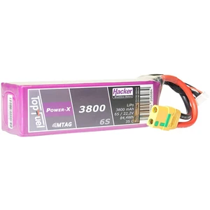 Hacker akupack Li-Pol 22.2 V 3800 mAh Počet článkov: 6 35 C SoftCase XT90