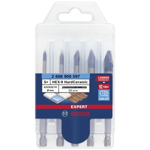 Bosch Accessories EXPERT HEX-9 HardCeramic 2608900597  sada vrtákov do obkladu 5-dielna 4 mm, 5 mm, 6 mm, 8 mm, 10 mm  š