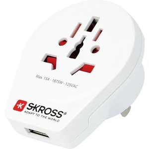 Skross 1500268 cestovný adaptér  Country Adapter World to USA USB