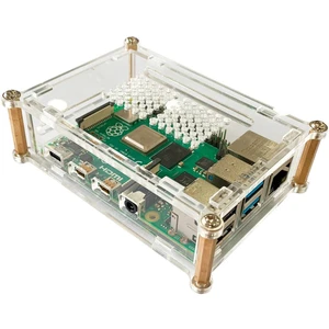 Joy-it rb-casep4+01 SBC skriňa Vhodné pre: Raspberry Pi  priehľadná