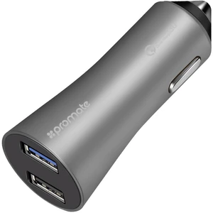 Pro Mate Robust-QC3 grey Robust-QC3grey USB nabíjačka do auta, do nákladného auta Výstupný prúd (max.) 4800 mA 2 x USB 3