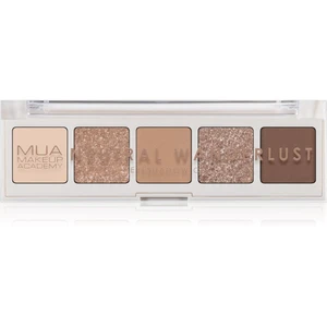 MUA Makeup Academy Professional 5 Shade Palette paletka očných tieňov odtieň Neutral Wanderlust 3,8 g