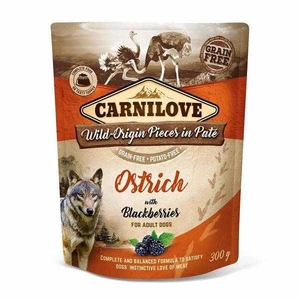 Carnilove Kapsička Dog Paté Ostrich With Blackberries 300g