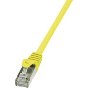 Síťový kabel RJ45 LogiLink CP1087S, CAT 5e, F/UTP, 7.50 m, žlutá