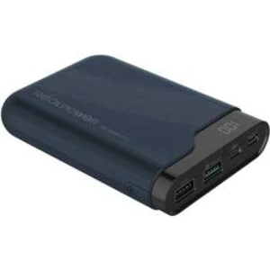 Powerbanka RealPower PB-10000 PD, Li-Ion akumulátor 10000 mAh, Midnight Blau