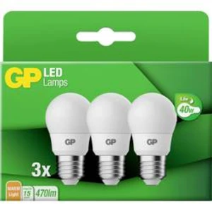 LED žárovka GP Batteries 740GPMGL087885B3 E27, 5.6 W = 40 W, teplá bílá, A+ (A++ - E), tvar globusu, 3 ks