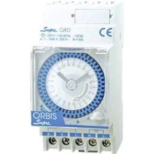 Časovač na DIN lištu ORBIS Zeitschalttechnik SUPRA QRS 230V, 230 V/AC