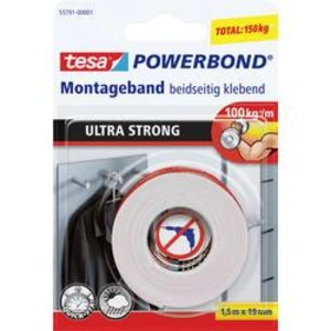 Montážní páska tesa ULTRA STRONG 55791-00001-00, (d x š) 1.5 m x 19 mm, kaučuk, bílá, 1 ks