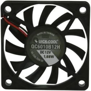 Axiální ventilátor QuickCool QC6010B12H QC6010B12H, 12 V/DC, 27.9 dB, (d x š x v) 60 x 60 x 10 mm