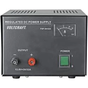 Laboratorní zdroj s pevným napětím VOLTCRAFT FSP-11330, 13.8 V/DC, 30 A, 415 W, Počet výstupů: 1 x, Kalibrováno dle (DAkkS)