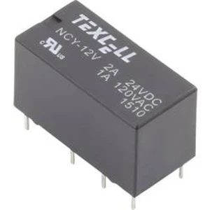 Texcell NCY-12V relé do DPS 12 V/DC 2 A 2 přepínací kontakty 1 ks