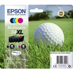 Epson Ink set T3476, 34XL originál černá, azurová, purppurová, žlutá C13T34764010