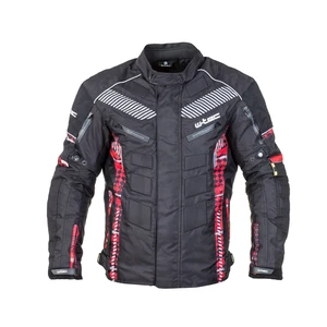 Pánská moto bunda W-TEC Kamicer  6XL  černo-červená