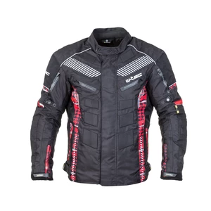 Pánská moto bunda W-TEC Kamicer  černo-červená  6XL