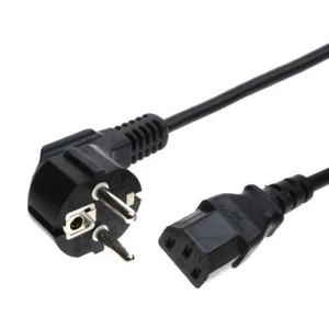 Síťový napájecí kabel PC 2m N5/863107-1-2/2 3x1 černá úhlová vidlice/konektor IEC320 rovný