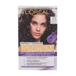 L´Oréal Paris Excellence Cool Creme 48 ml barva na vlasy pro ženy 3,11 Ultra Ash Dark Brown na barvené vlasy; na všechny typy vlasů