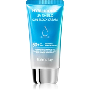 Farmstay Hyaluronic UV Shield Sun Block Cream ochranný pleťový krém s kyselinou hyalurónovou SPF 50+ 70 g