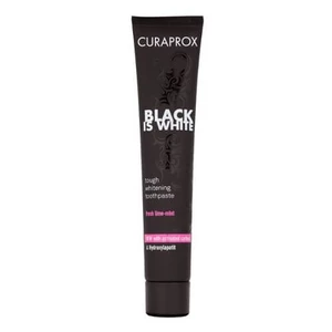 Curaprox Bělicí zubní pasta s aktivním uhlím Black Is White (Tough Whitening Tooth Paste) 90 ml