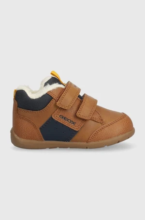 Dětské sneakers boty Geox hnědá barva