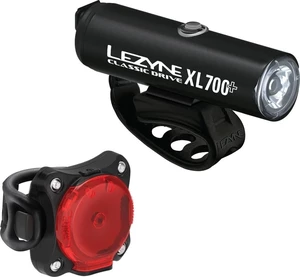 Lezyne Classic Drive XL 700+ / Zecto Drive 200+ Pair Satin Black/Black Front 700 lm / Rear 200 lm Față-Spate Lumini bicicletă