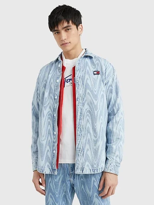 Tommy Jeans Košile Modrá