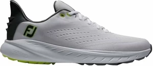 Footjoy Flex XP White/Black/Lime 45 Pánske golfové topánky