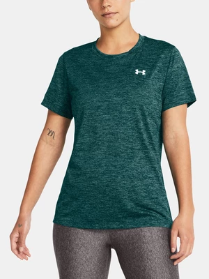 Dark green women's brindle T-shirt Under Armour Tech SSC - Twist