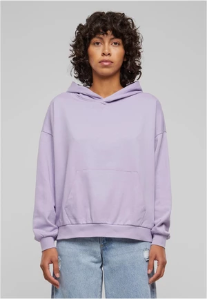 Women's Light Terry Oversized Hoodie - Purple