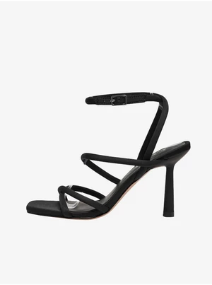 Black women's heeled sandals ONLY Amina-1 - Women