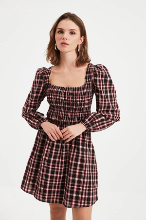 Trendyol Black Petite Square Collar Dress