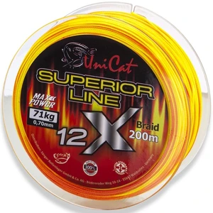 Uni cat splétaná šňůra 12 x superior line 200 m - 0,50 mm 51 kg