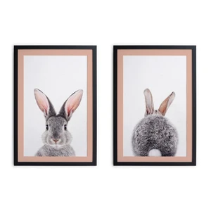 Plakaty 2 szt. 40x30 cm Rose Rabbit – Madre Selva