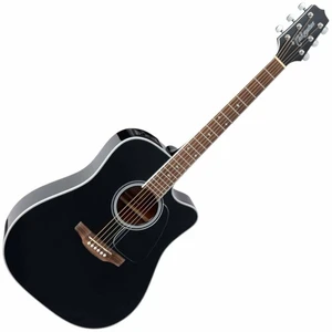 Takamine GD34CE Black Chitară electro-acustică Dreadnought