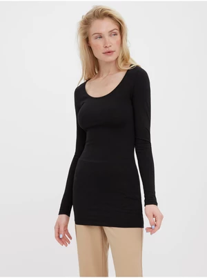 Vero MODA Maxi My Black Long Basic Long Sleeve T-Shirt VERO MODA