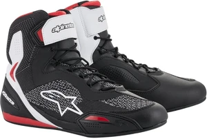 Alpinestars Faster-3 Rideknit Shoes Black/White/Red 45 Motorradstiefel