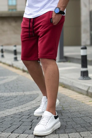 Madmext Claret Red Men's Regular Fit Shorts 4842