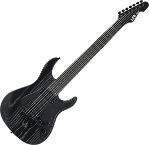 ESP LTD SN-1007HT Baritone Black Blast Guitarra eléctrica de 7 cuerdas