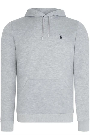 V4011 DEWBERRY MEN'S HOODED SWEATSHIRT-GREY