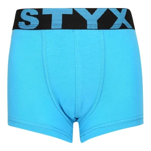 Children's boxers Styx sports rubber light blue