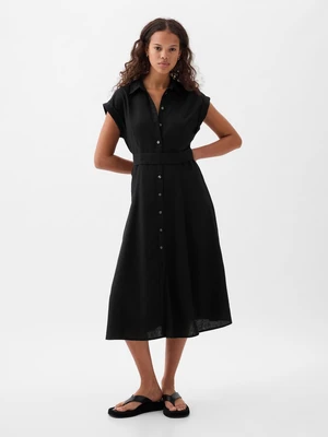 GAP Linen Shirt Midi Dress - Women's